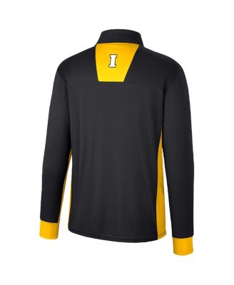 Men's Black Iowa Hawkeyes Bart Quarter-Zip Windshirt