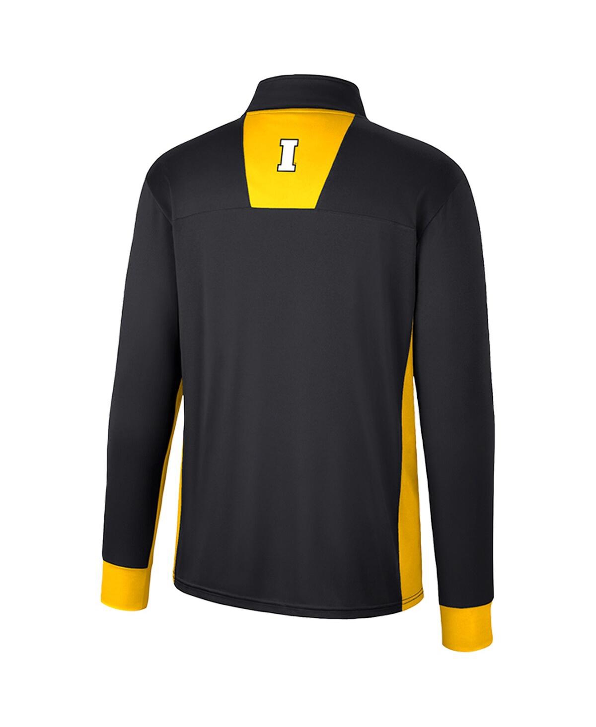 Shop Colosseum Men's  Black Iowa Hawkeyes Bart Quarter-zip Windshirt