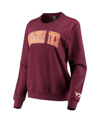 Women's Maroon Virginia Tech Hokies Campanile Pullover Sweatshirt