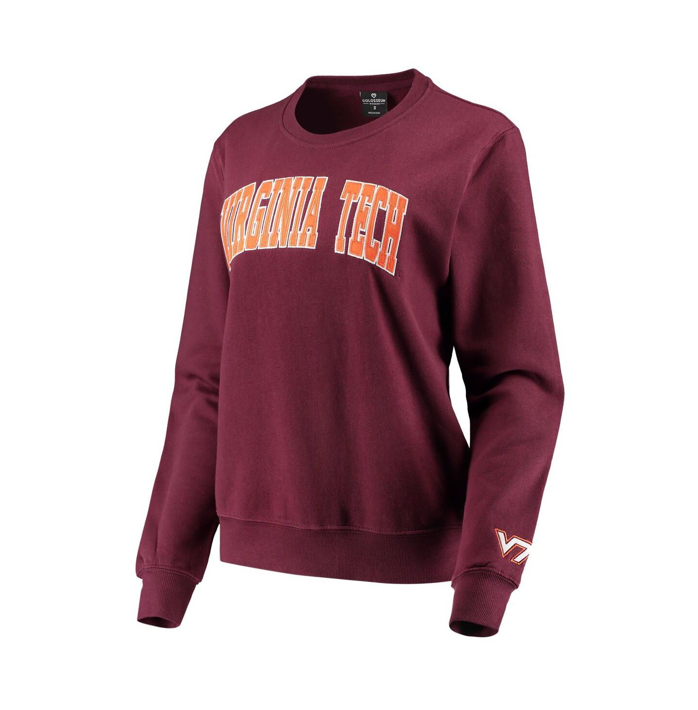 Женская толстовка Colosseum Maroon Virginia Tech Hokies Campanile Pullover — фото 4