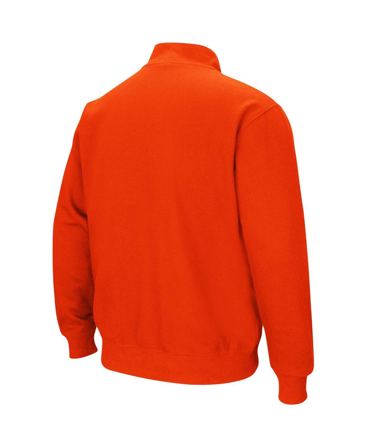 Shop Colosseum Men's  Orange Clemson Tigers Big And Tall Tortugas Quarter-zip Jacket