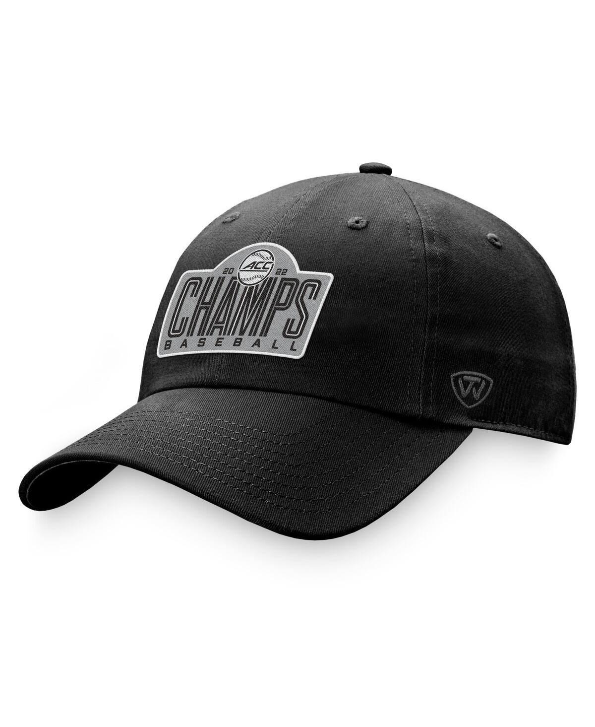Men's Top of the WorldNorth Carolina Tar Heels 2022 Acc Baseball Conference Tournament Champions Crew Adjustable Hat - Black