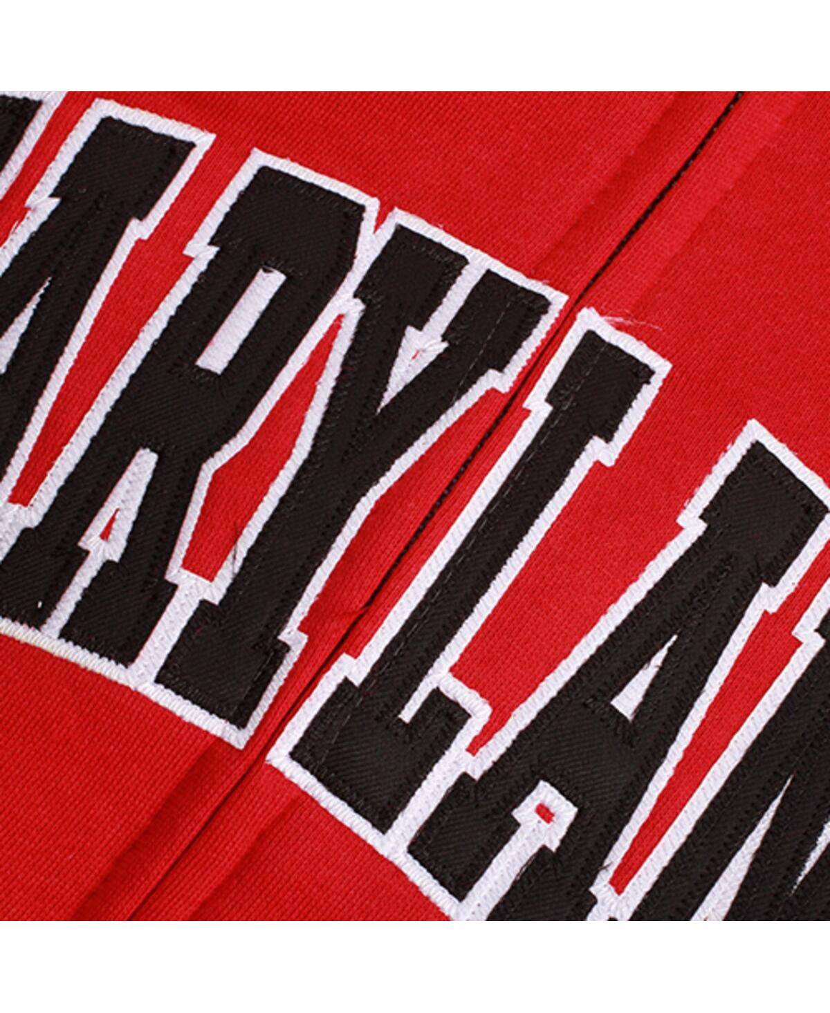 Colosseum Stadium Athletic Red Maryland Terrapins Arched Name Full-zip Hoodie In Red