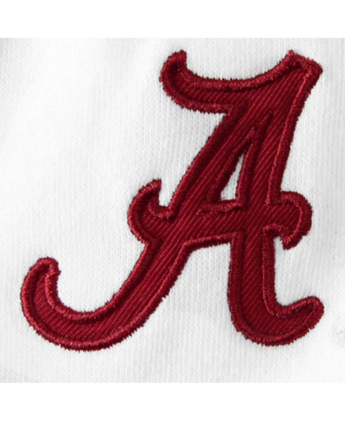 Shop Colosseum Women's  White Alabama Crimson Tide Arched Name Full-zip Hoodie