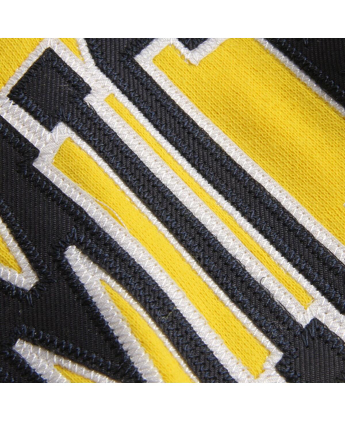 Colosseum Stadium Athletic Gold Michigan Wolverines Arched Name Full-zip Hoodie In Gold