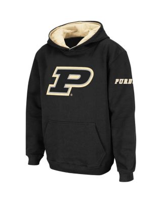 Big Boys Black Purdue Boilermakers Big Logo Pullover Hoodie