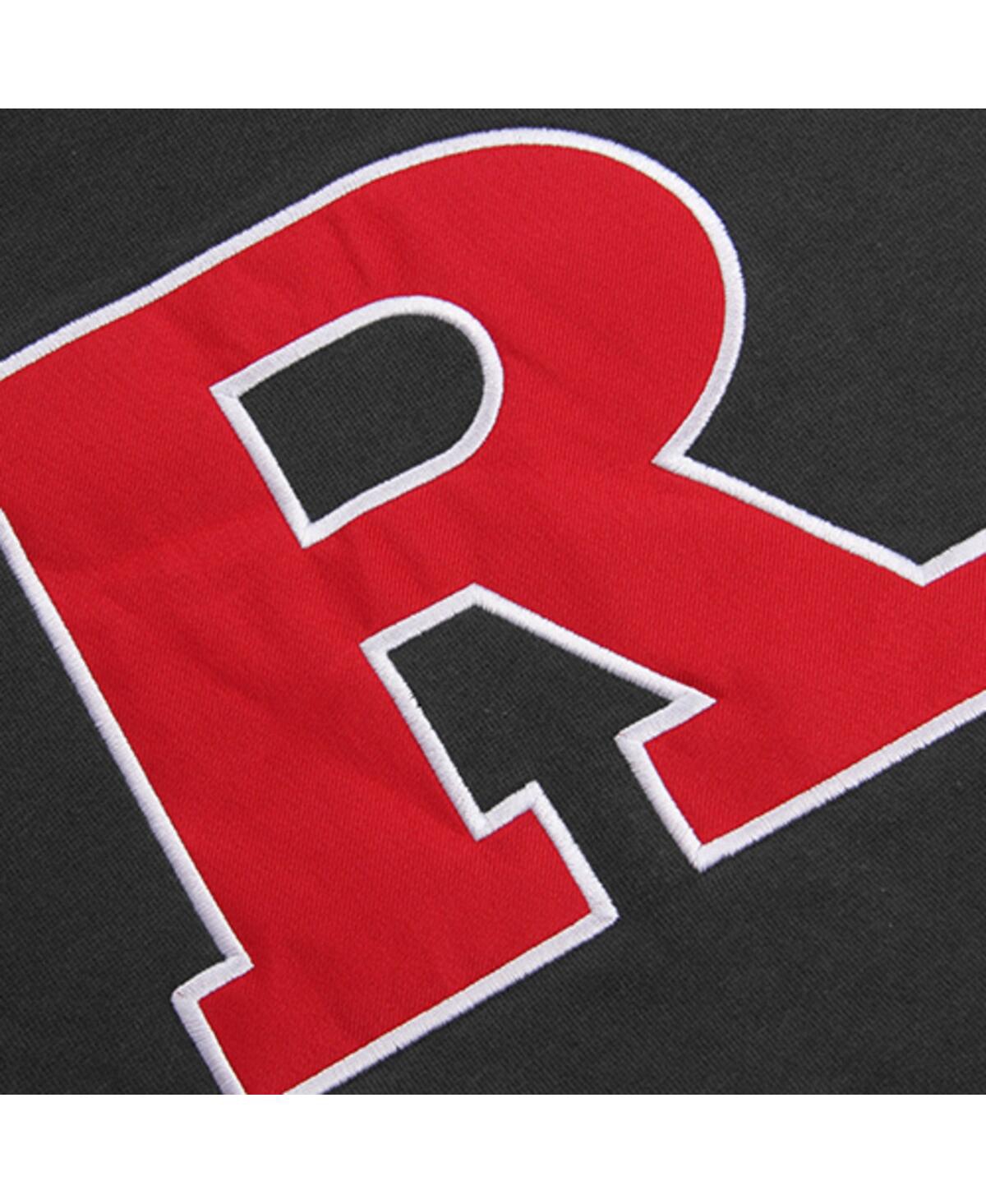 Stadium Athletic Youth  Charcoal Rutgers Scarlet Knights Big Logo Pullover Hoodie In Charcoal