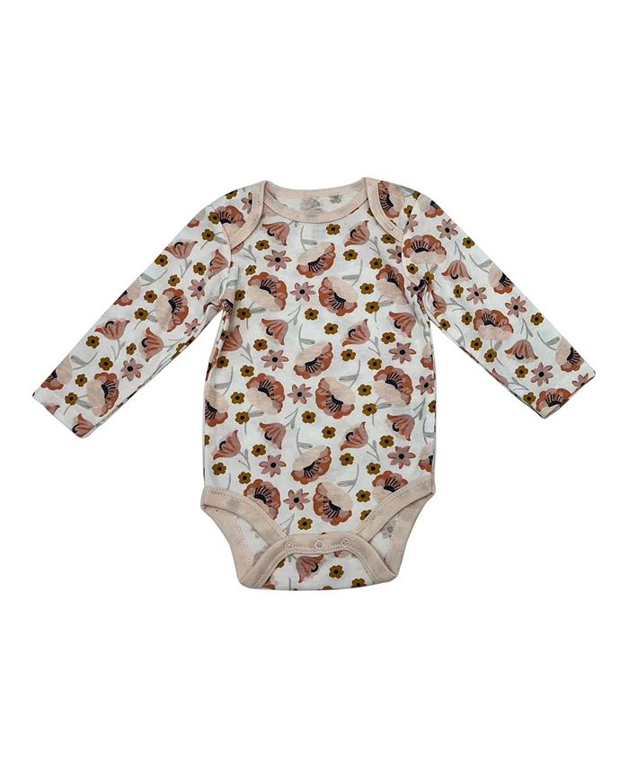 Chickpea Baby Girls Bodysuit and Joggers with Hat, 3 Piece Set