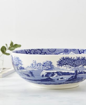Blue Italian Large Serving Bowl
