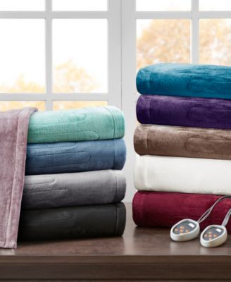 Beautyrest Plush Blankets In Blue