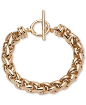 Lauren Ralph Lauren - Gold-Tone Wheat-Chain Flex Bracelet