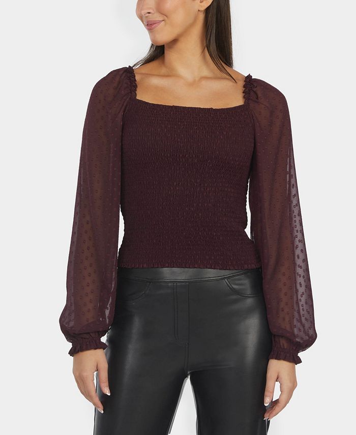 Laundry by Shelli Segal Women's Square Neck Blouse Macy's