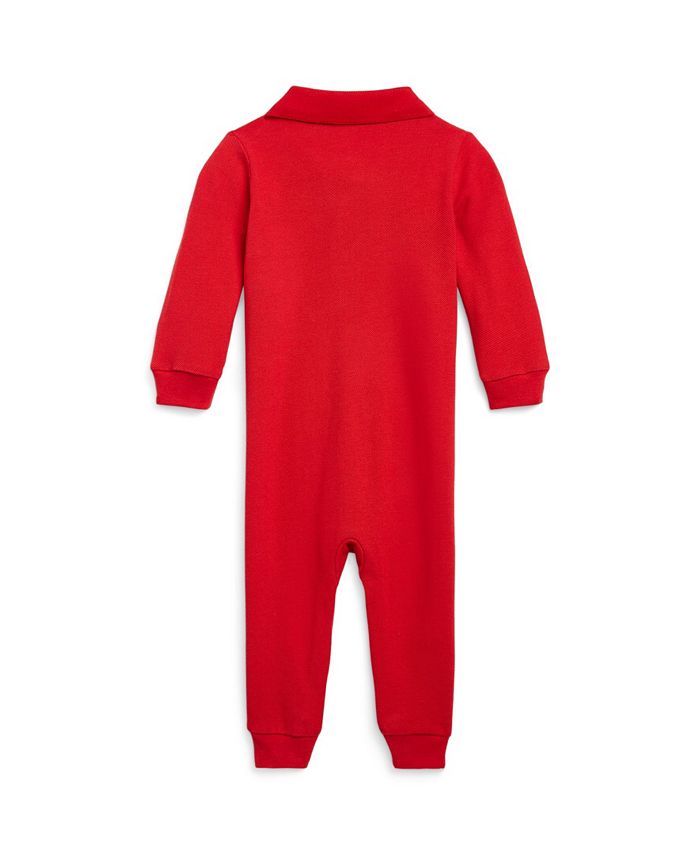 Polo Ralph Lauren Baby Boys Polo Bear Mesh Long Sleeve Coverall Macy's