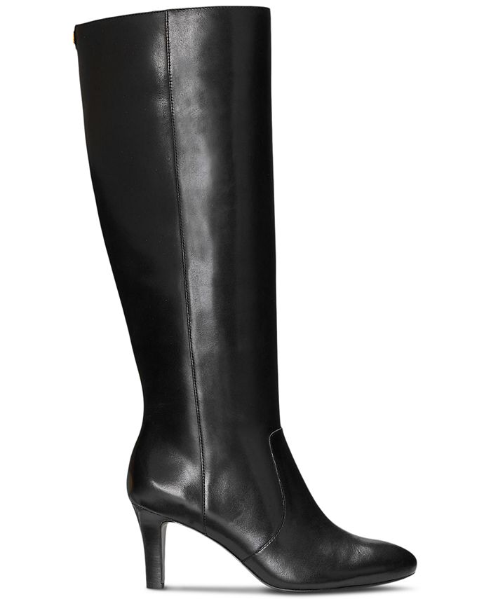 Lauren Ralph Lauren Women's Caelynn High-Heel Dress Boots - Macy's