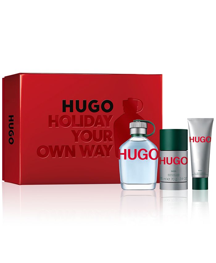 ik zal sterk zijn zweep Net zo Hugo Boss Men's 3-Pc. HUGO Man Eau de Toilette Gift Set & Reviews - Cologne  - Beauty - Macy's