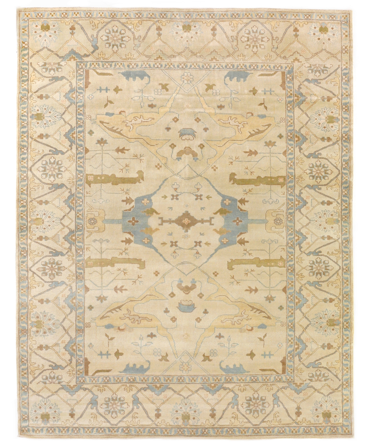 Exquisite Rugs Antique Weave Oushak ER9492 8' x 10' Area Rug - Ivory
