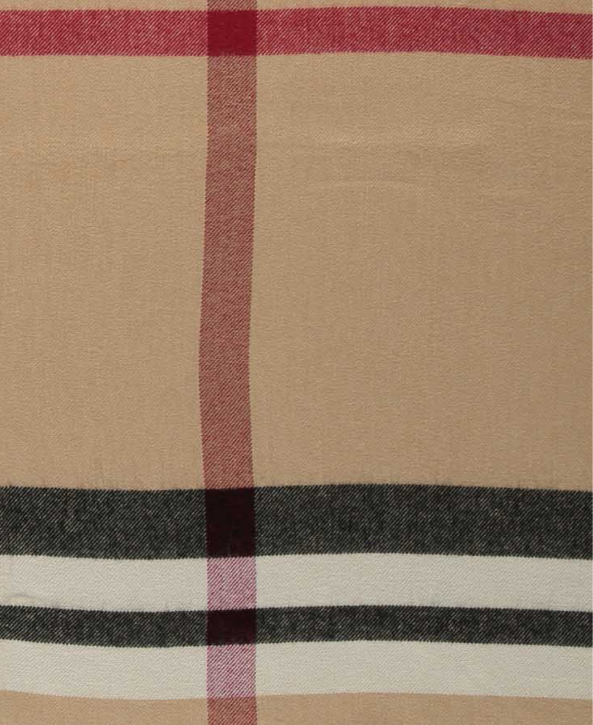 Fraas Women's Fraas Plaid Cape Sweater with Fringe-Trim