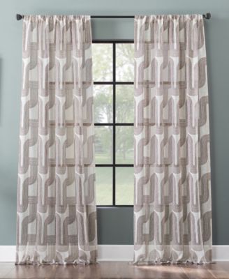 Archaeo Colassal Art Deco Curtain Collection In Gray