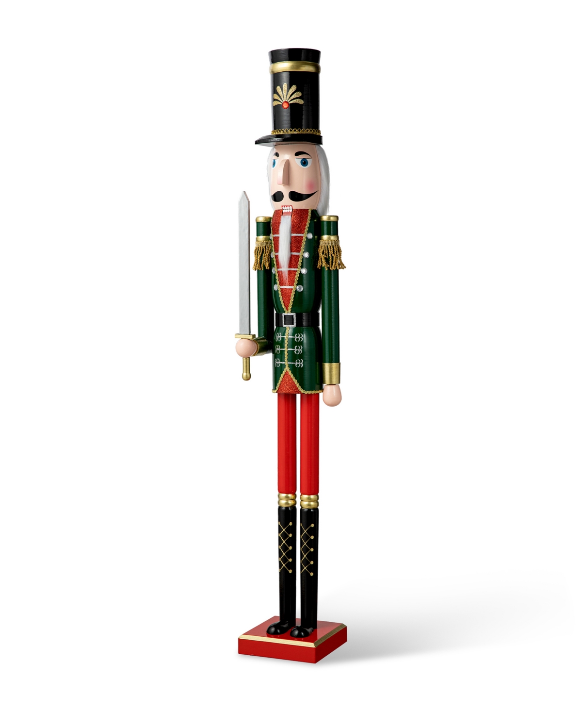 Wooden Christmas Soldier Nutcracker, 42" H - Multi