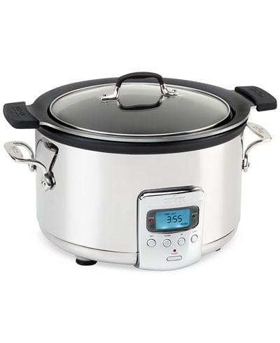 All-Clad 4 QT. Slow Cooker with Black Ceramic Insert