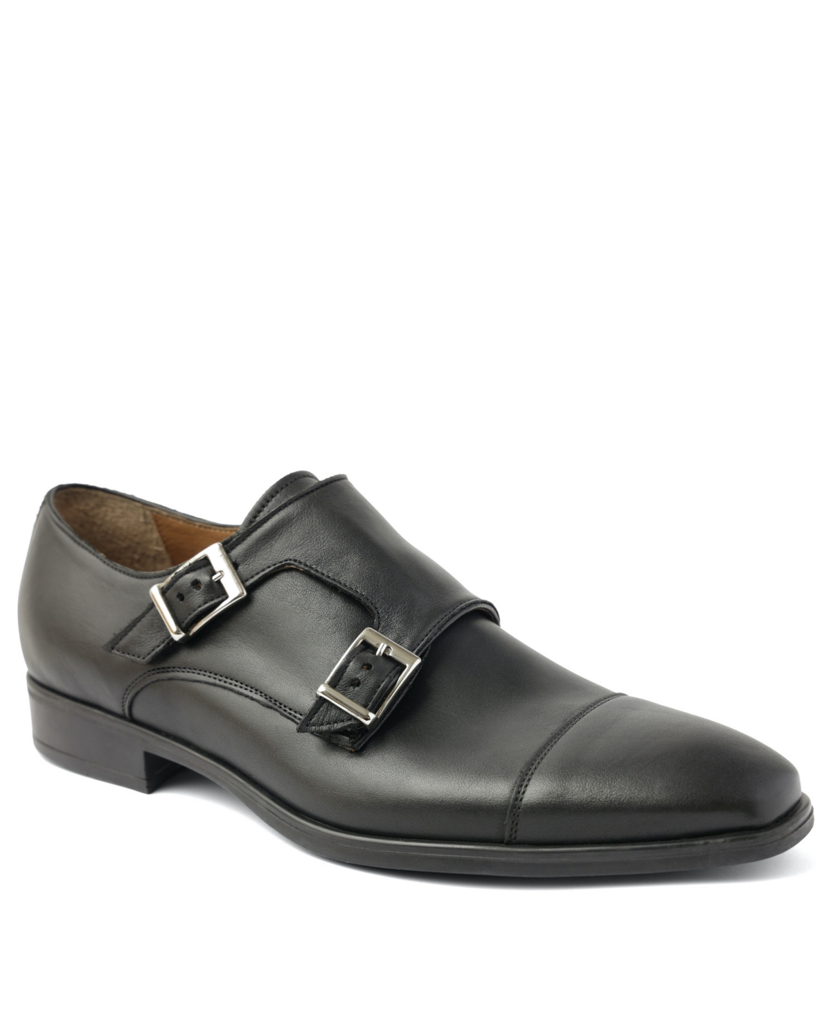 Shop Bruno Magli Men's Soldo Slip-on Shoes In Black Calf