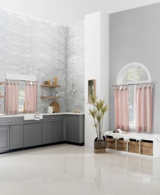 Washed Cotton Twist Tab Cafe Curtain Pair