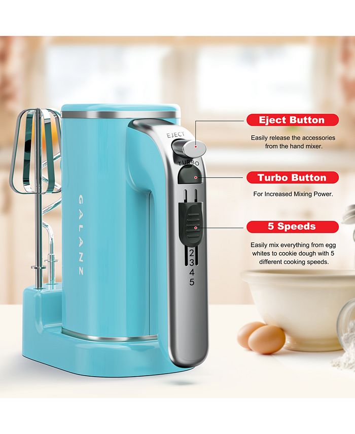 Galanz Retro 5Speed Turbo Hand Mixer with Storage Base Macy's