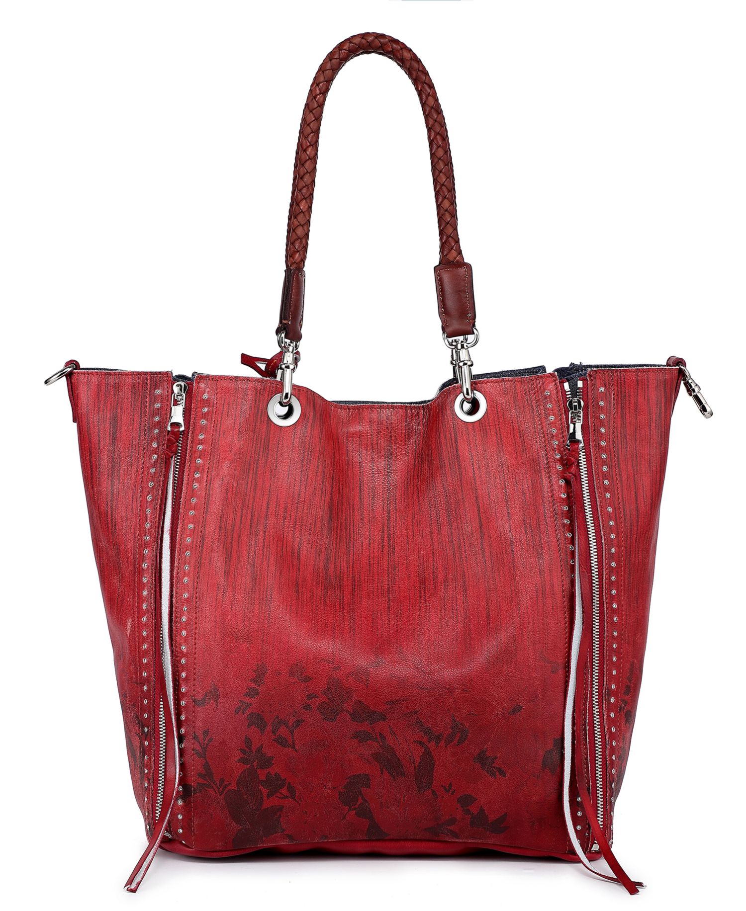 Women's Barracuda Hand Painted Clasp Closure Tote Bag