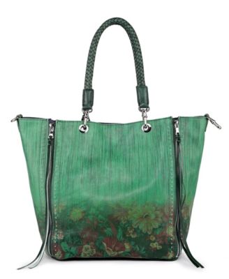 Women's Barracuda Hand Painted Clasp Closure Tote Bag