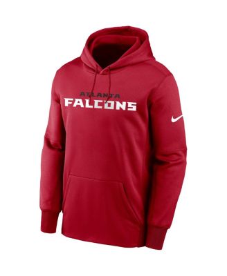 Men's Red Atlanta Falcons Fan Gear Wordmark Performance Pullover Hoodie