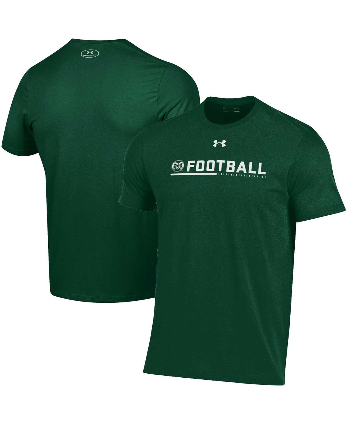 Shop Under Armour Men's  Green Colorado State Rams 2022 Sideline Football Performance Cotton T-shirt