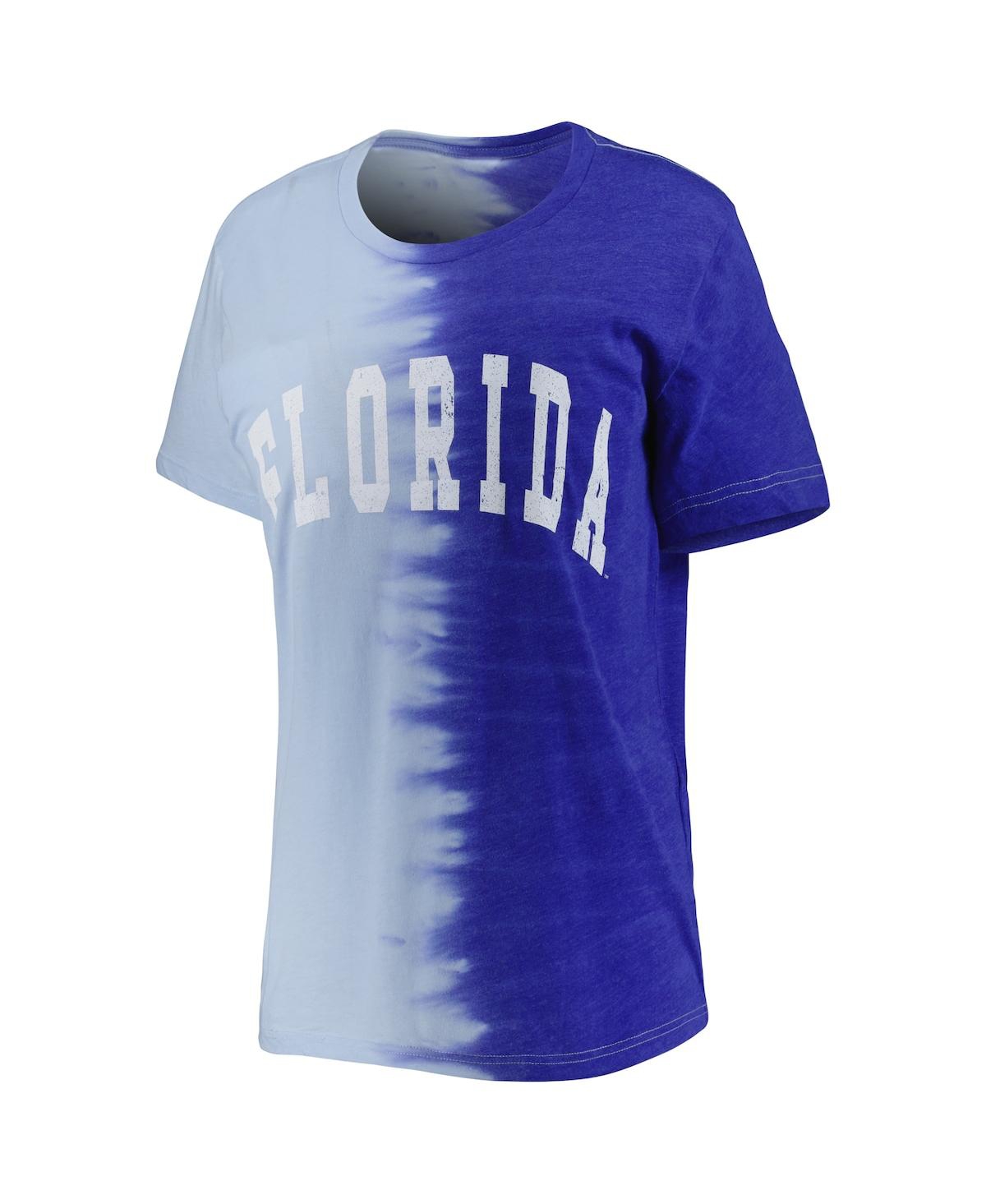 Shop Gameday Couture Women's  Royal Florida Gators Find Your Groove Split-dye T-shirt