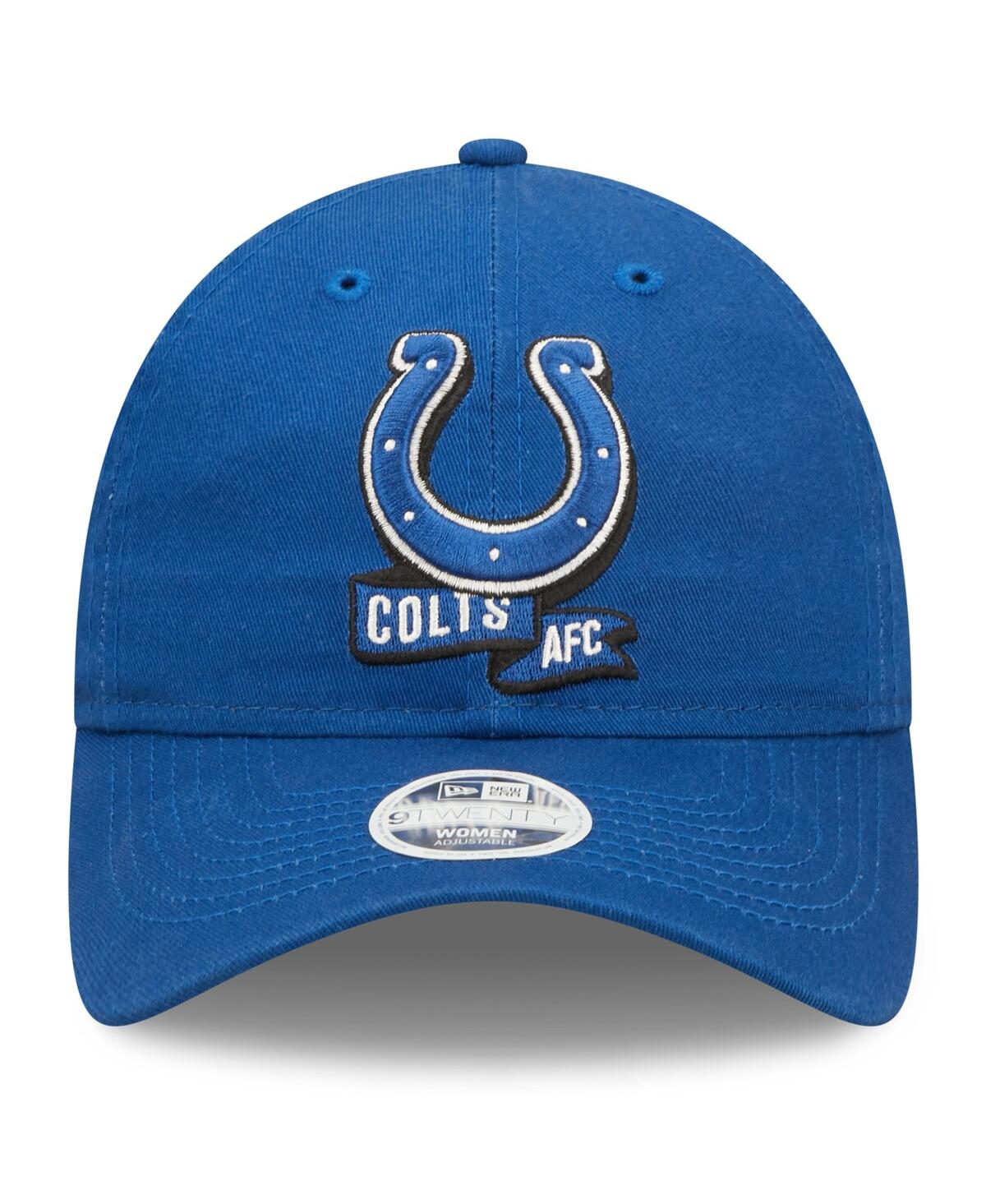 Shop New Era Women's  Royal Indianapolis Colts 2022 Sideline Adjustable 9twenty Hat