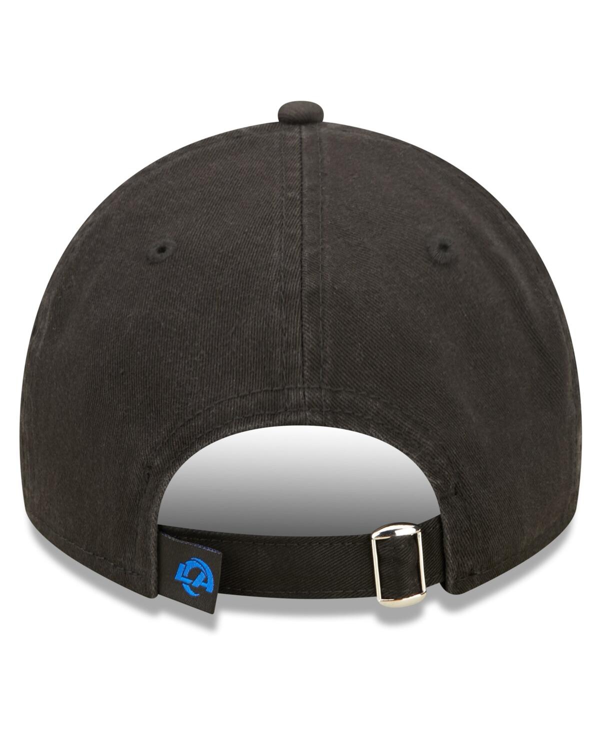 Men's New EraLos Angeles Rams 2022 Sideline Adjustable 9TWENTY Hat - Black