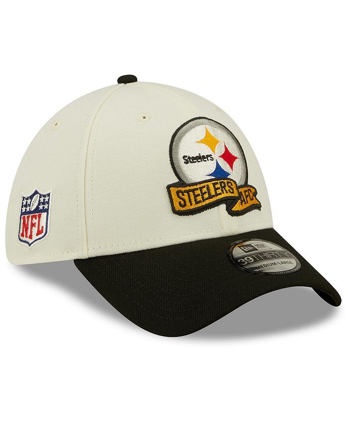 Men's Pittsburgh Steelers New Era Black 2022 Sideline Coaches 39THIRTY Flex Hat M/L