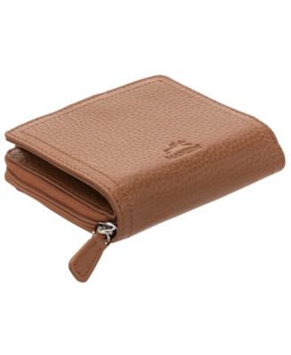 Women's Pebbled Collection RFID Secure Mini Clutch Wallet