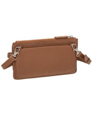 Women's Pebbled Collection RFID Secure Crossbody Wallet