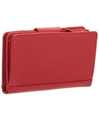 Women's Pebbled Collection RFID Secure Clutch Wallet
