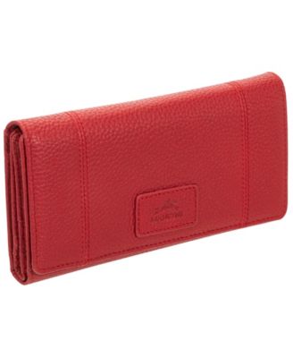Women's Pebbled Collection RFID Secure Trifold Wing Wallet
