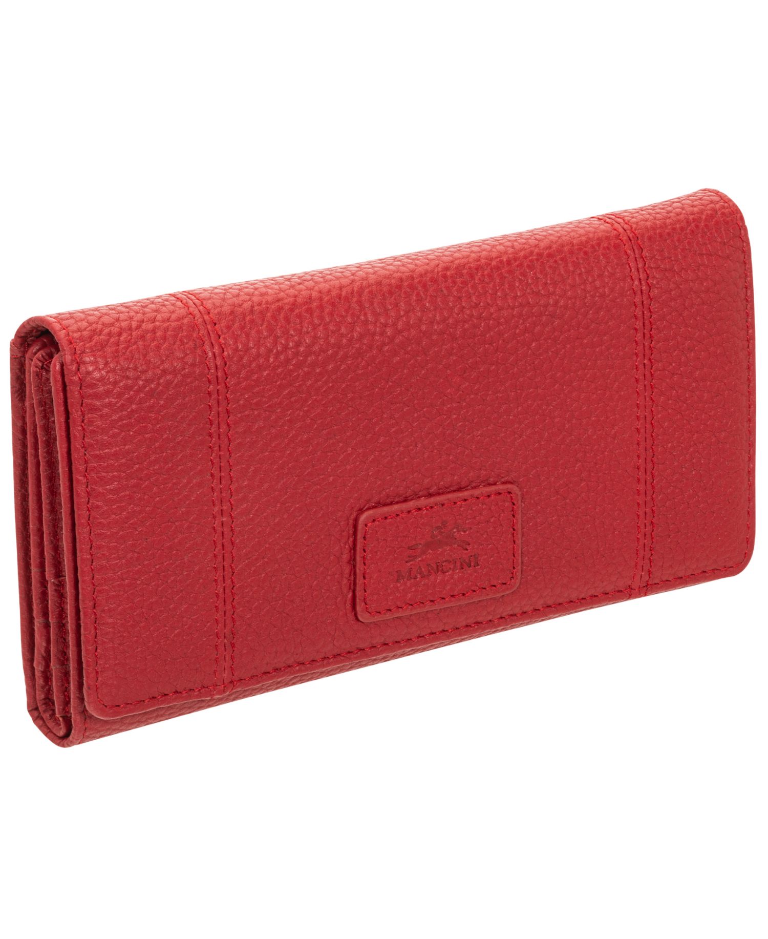 Women's Pebbled Collection RFID Secure Trifold Wing Wallet