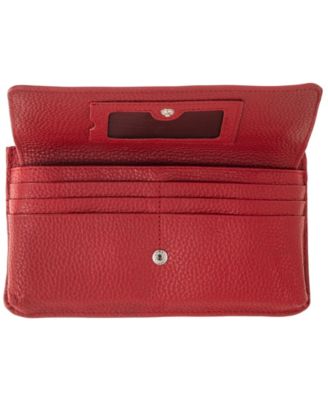 Women's Pebbled Collection RFID Secure Crossbody Wallet
