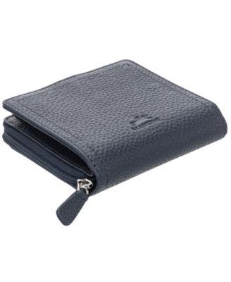 Women's Pebbled Collection RFID Secure Mini Clutch Wallet