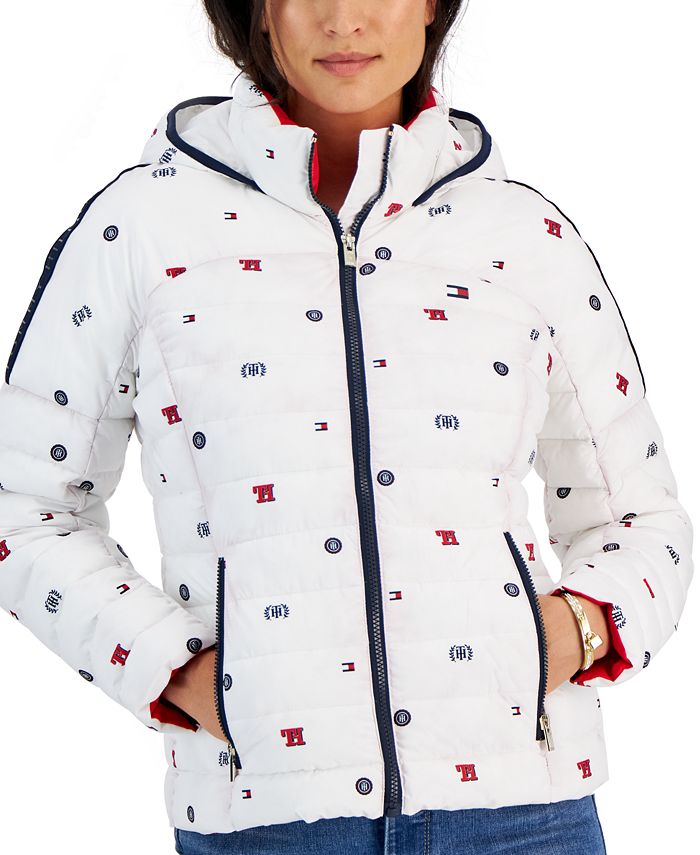 Tommy Hilfiger Women's Packable LogoPrint Hooded Jacket & Reviews