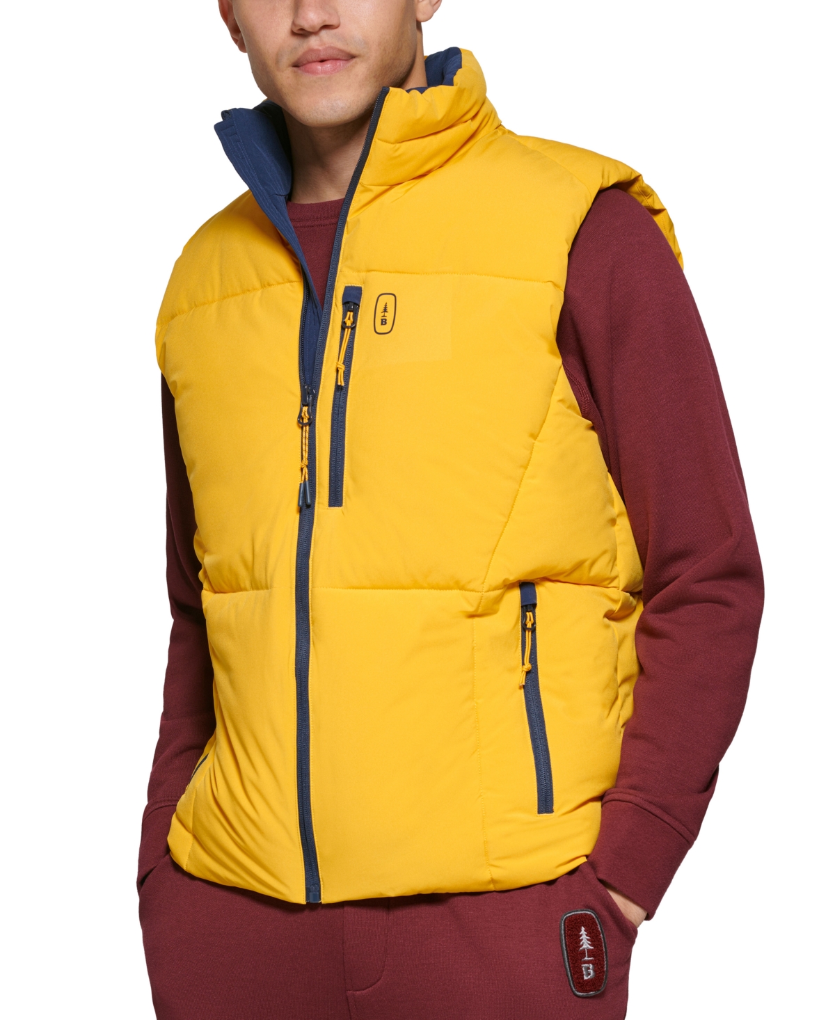 Men's Glacier Quilted Full-Zip Hiking Vest - Carafe