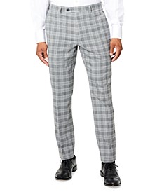 Men's Classic-Fit Patterned Suit Pants