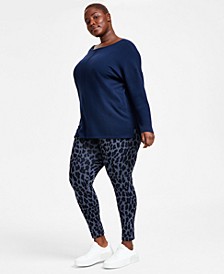 Tunic Sweater & Printed Leggings, Created for Macy's
