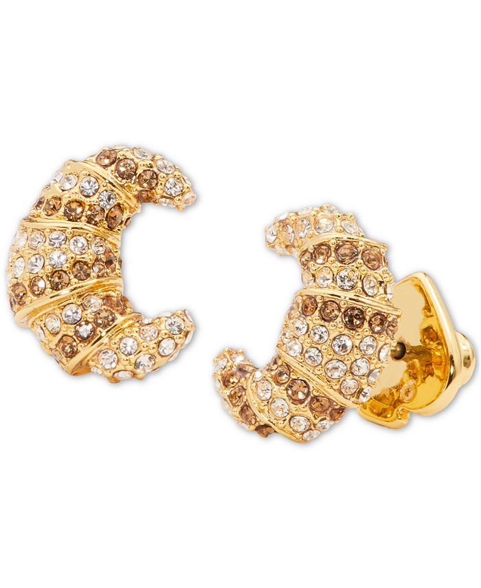 kate spade new york GoldTone Pavé Patisserie Stud Earrings Macy's