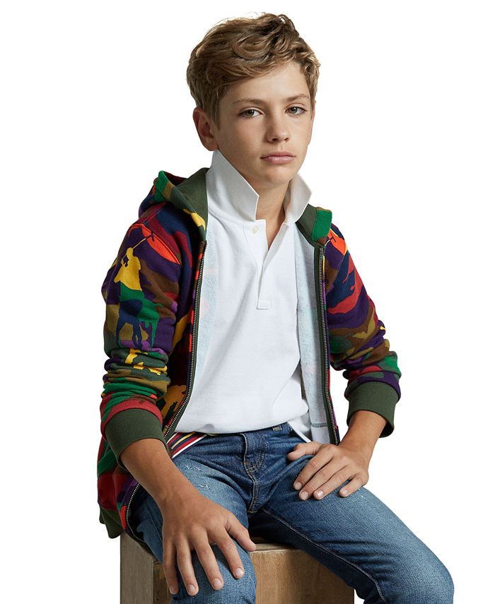 Ralph lauren big pony camo sweatshirt sales