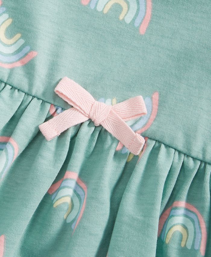 First Impressions Toddler Girls Long Sleeve Rainbow Print Tunic