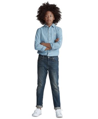 Big Boys Cotton Chambray Sport Shirt